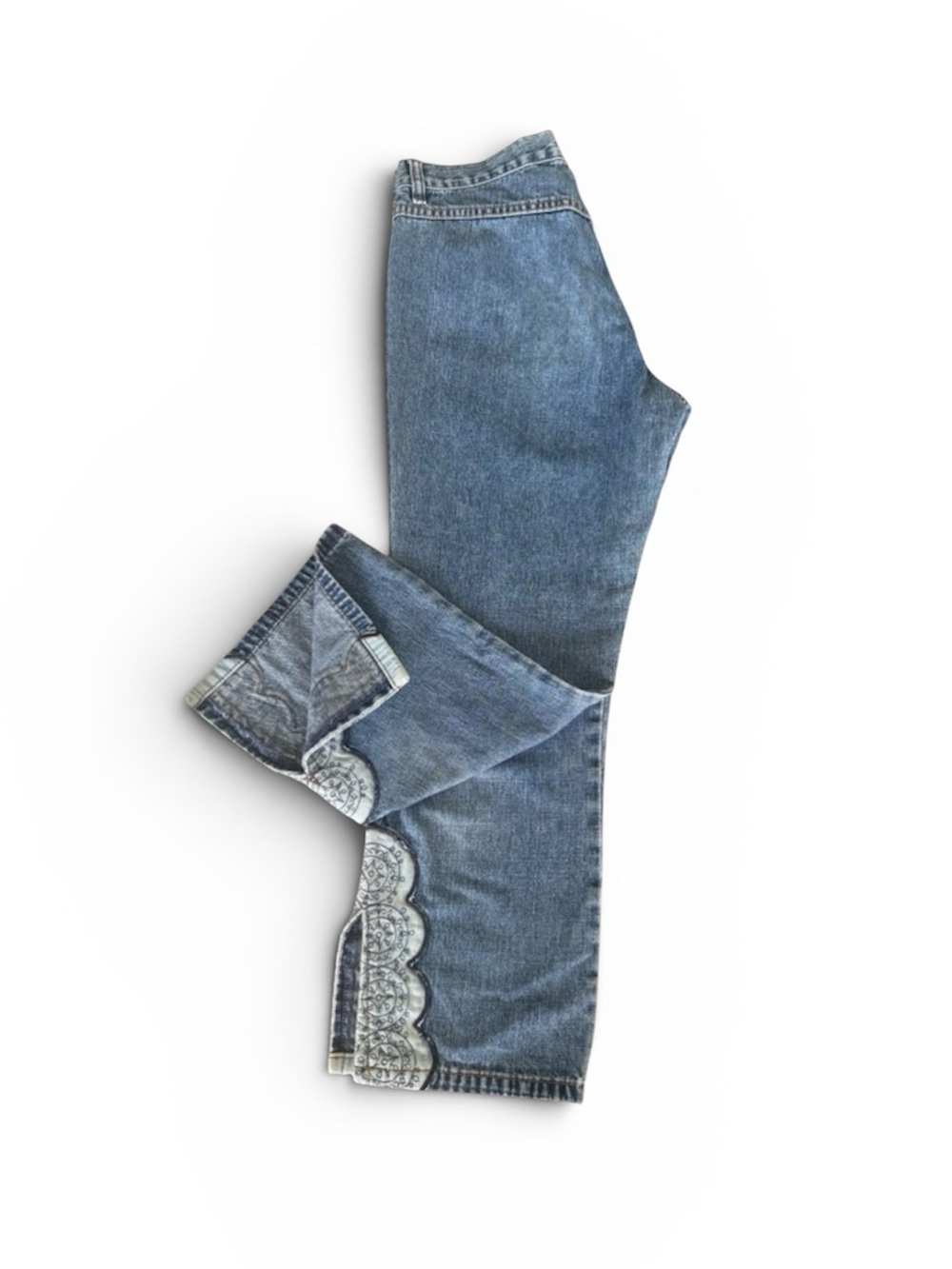 Y2K Calvin Klein Low Rise Pocketless Embroidered Capri